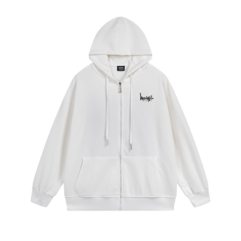 Stussy Striped Tribal Mask Full-Zip Hoodie