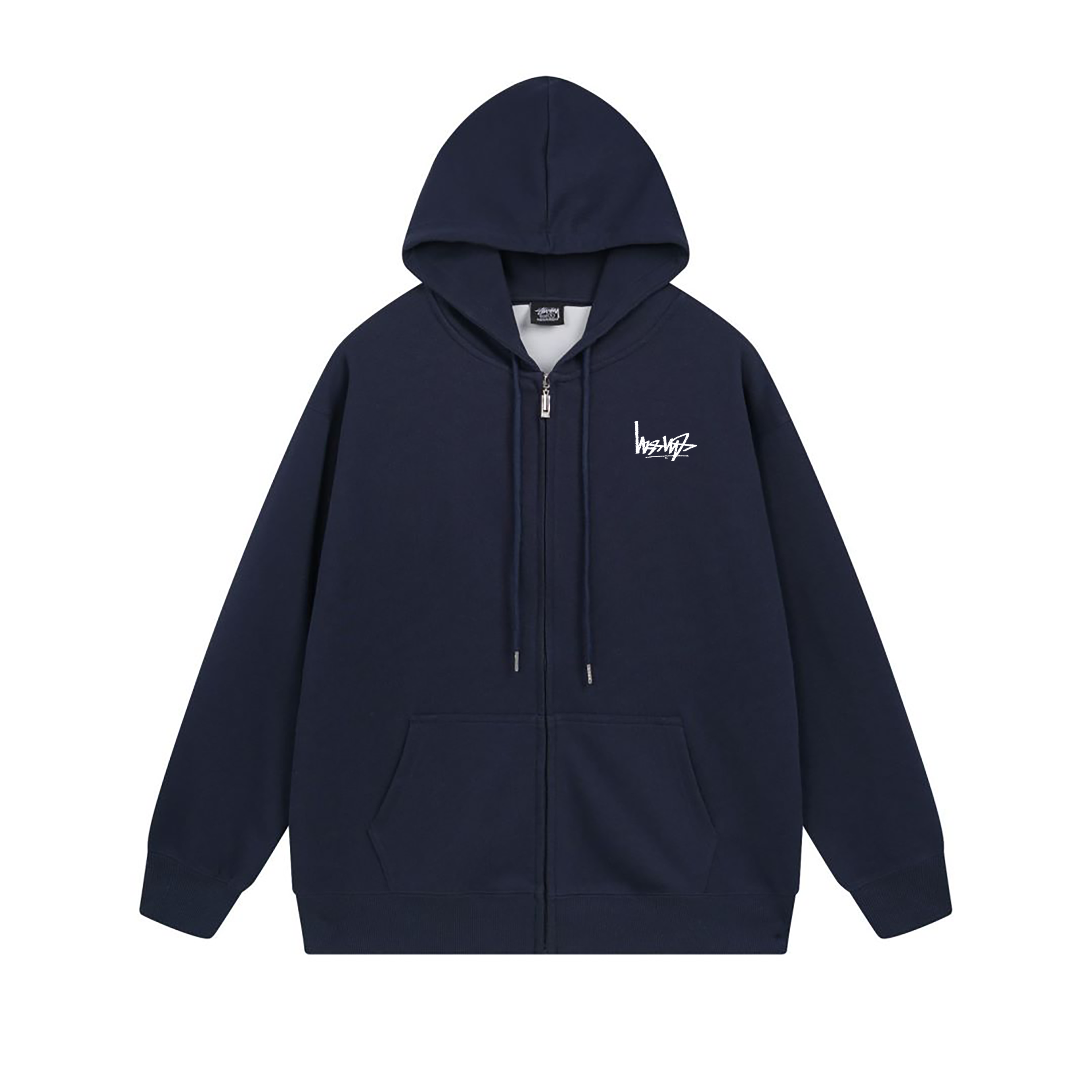 Stussy Striped Tribal Mask Full-Zip Hoodie
