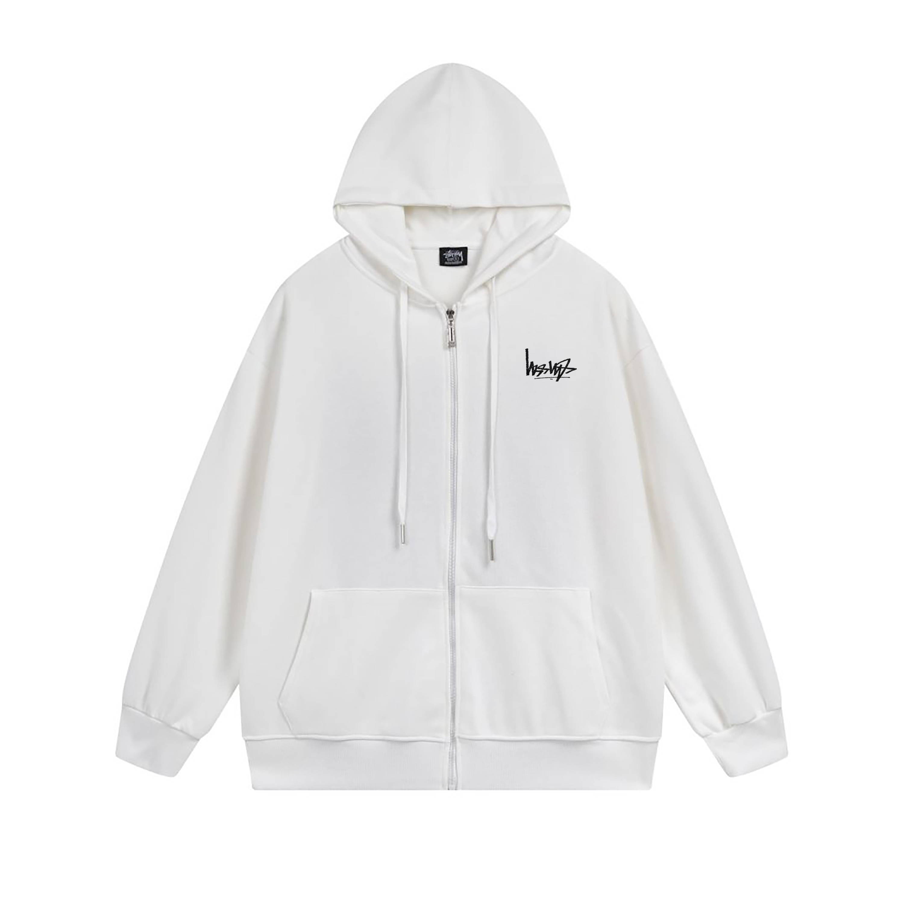 Stussy Striped Tribal Mask Full-Zip Hoodie