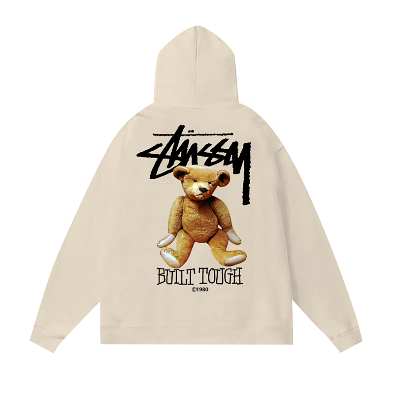 Stussy Teddy Bear Handstyle Pullover Hoodie