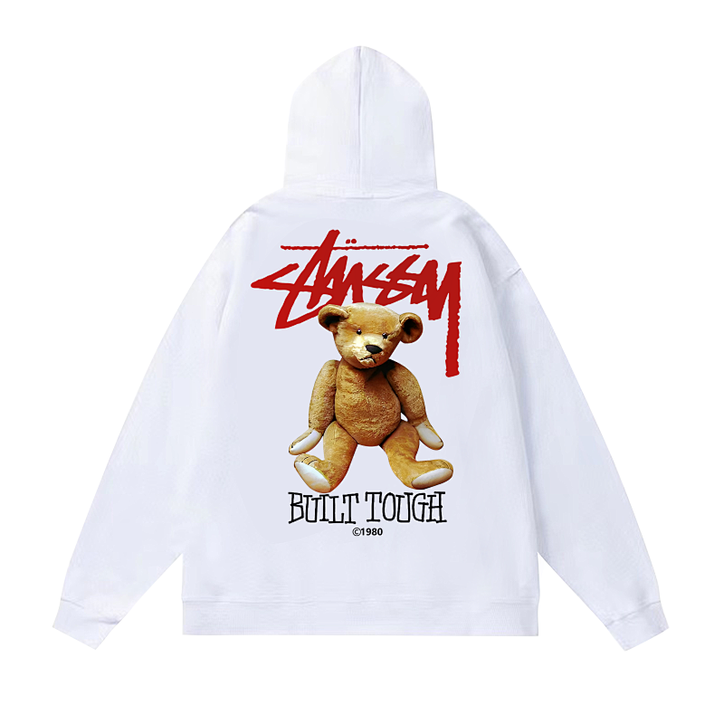 Stussy Teddy Bear Handstyle Pullover Hoodie