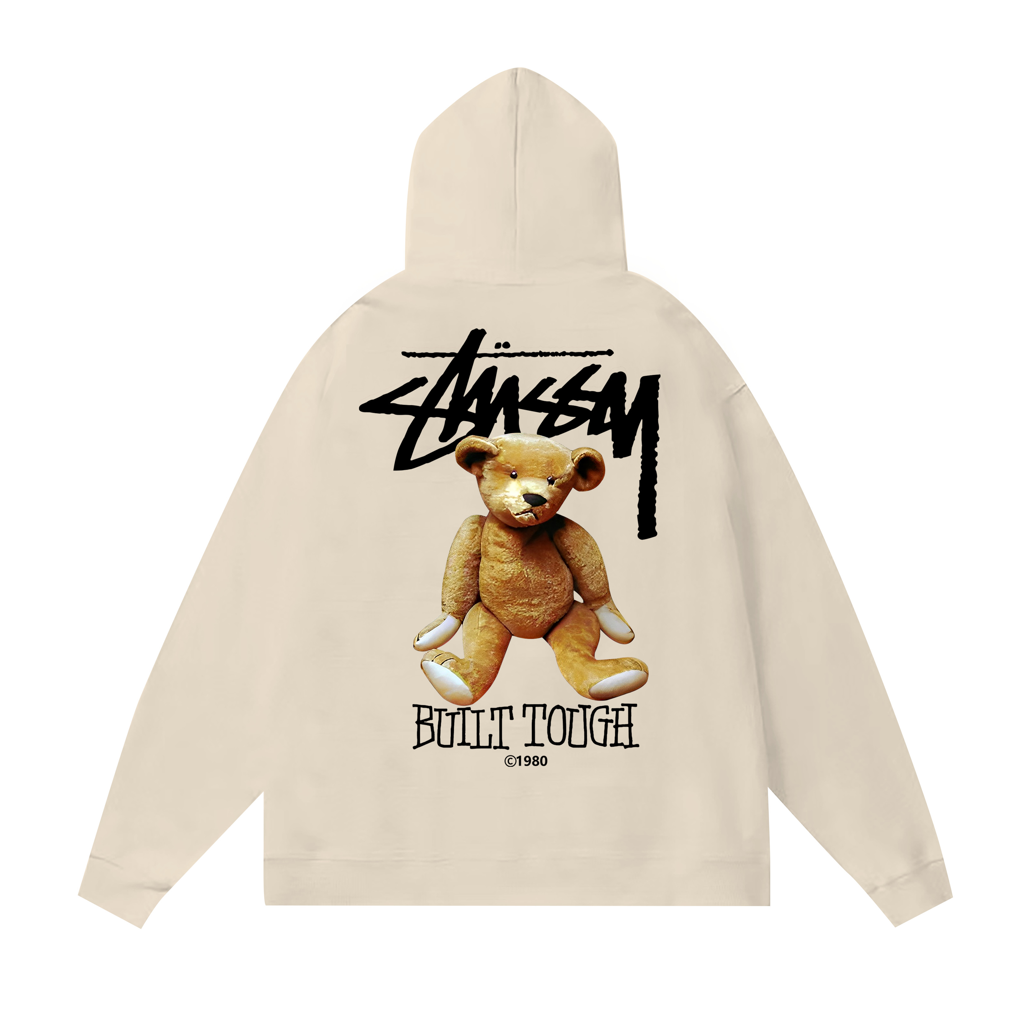 Stussy Teddy Bear Handstyle Pullover Hoodie