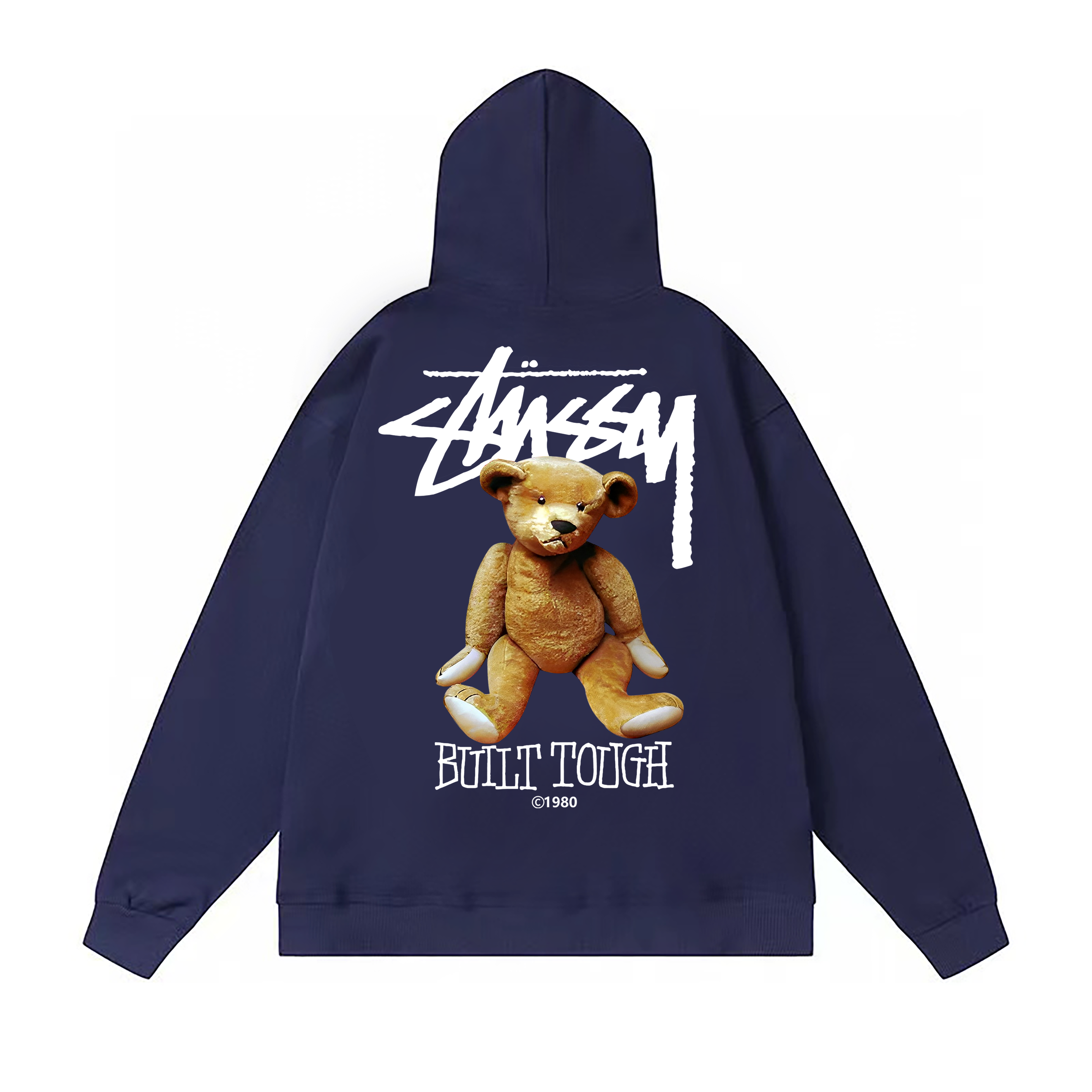 Stussy Teddy Bear Handstyle Pullover Hoodie