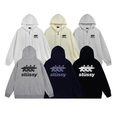 Stussy Three Figures Crown Full-Zip Hoodie 01