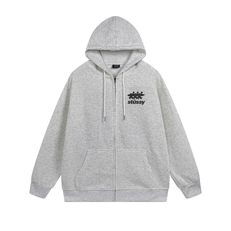 Stussy Three Figures Crown Full-Zip Hoodie
