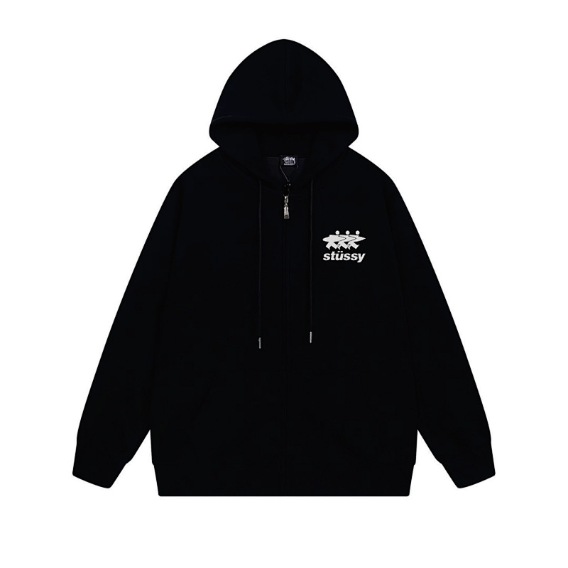 Stussy Three Figures Crown Full-Zip Hoodie