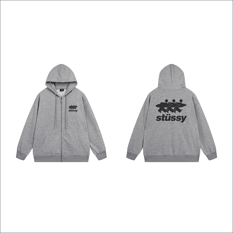 Stussy Three Figures Crown Full-Zip Hoodie