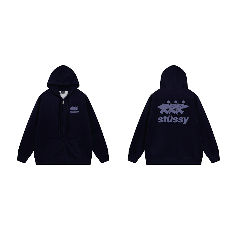Stussy Three Figures Crown Full-Zip Hoodie