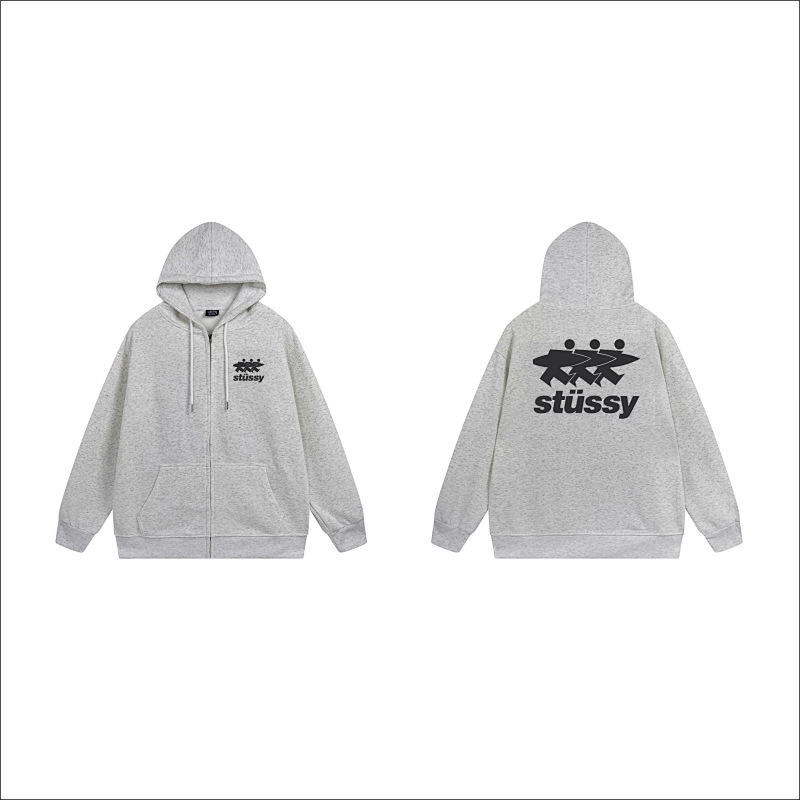 Stussy Three Figures Crown Full-Zip Hoodie