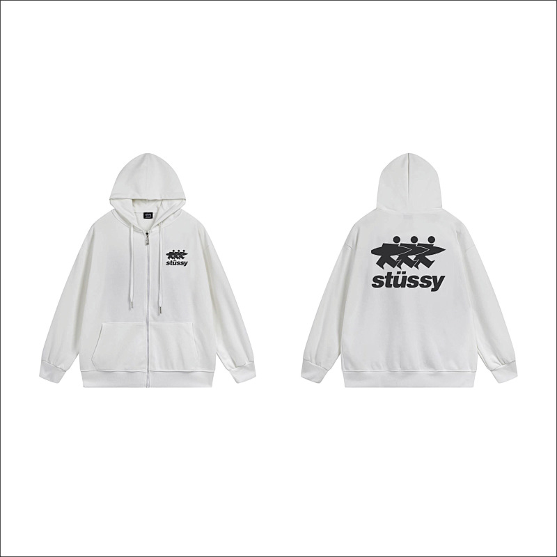 Stussy Three Figures Crown Full-Zip Hoodie