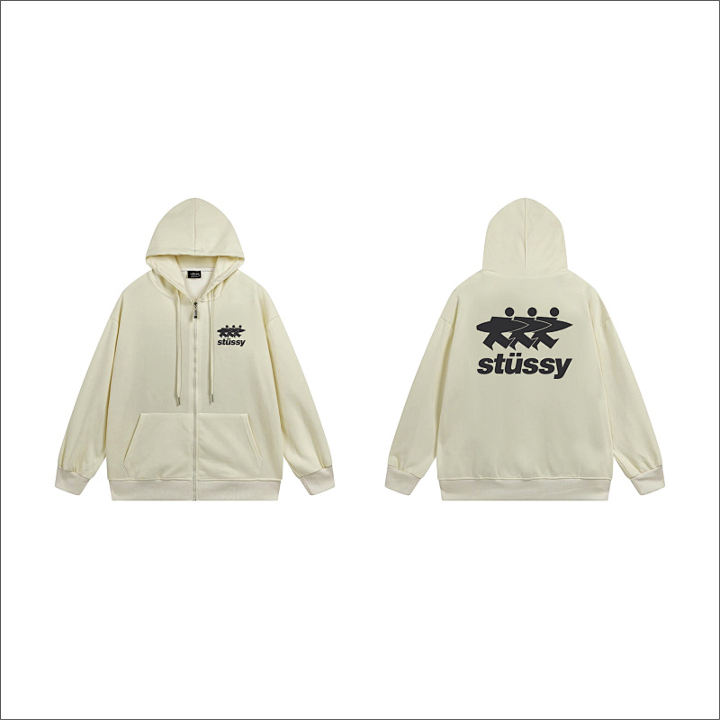 Stussy Three Figures Crown Full-Zip Hoodie