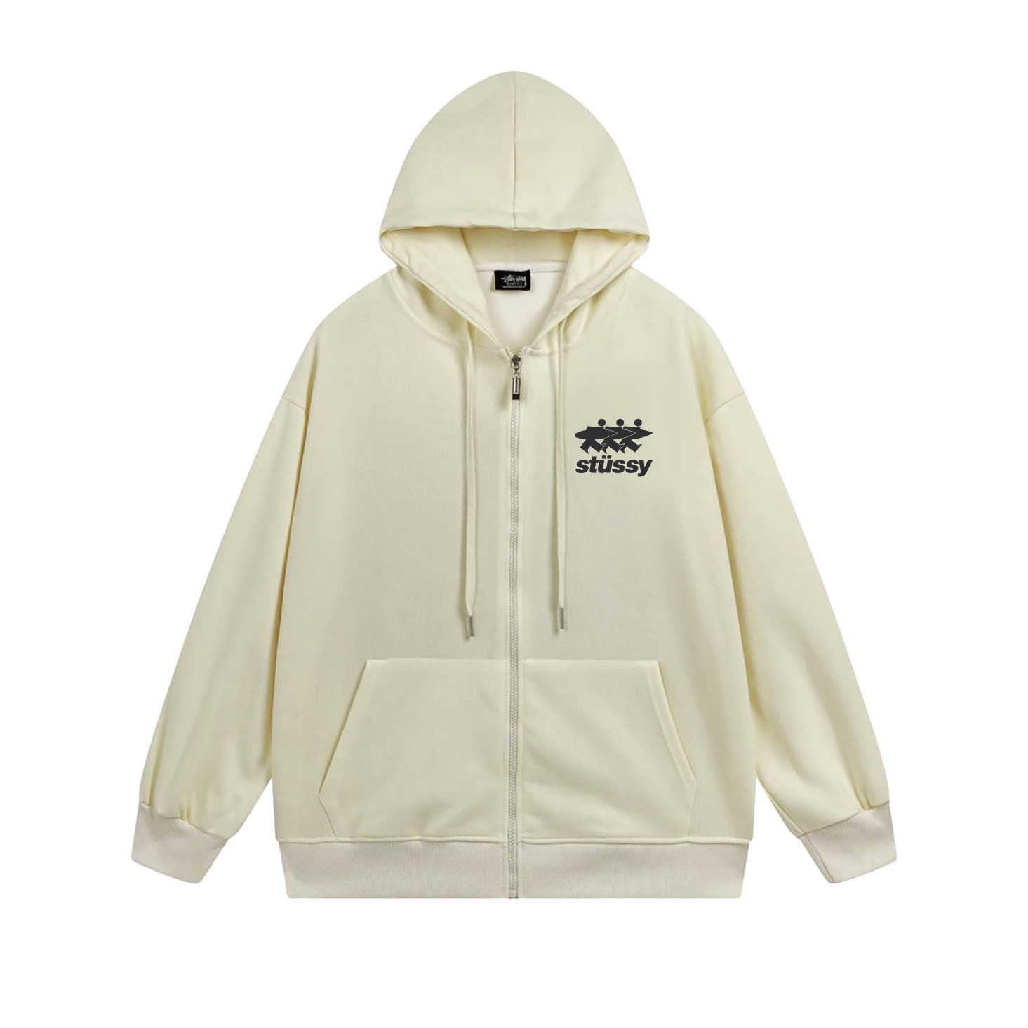 Stussy Three Figures Crown Full-Zip Hoodie