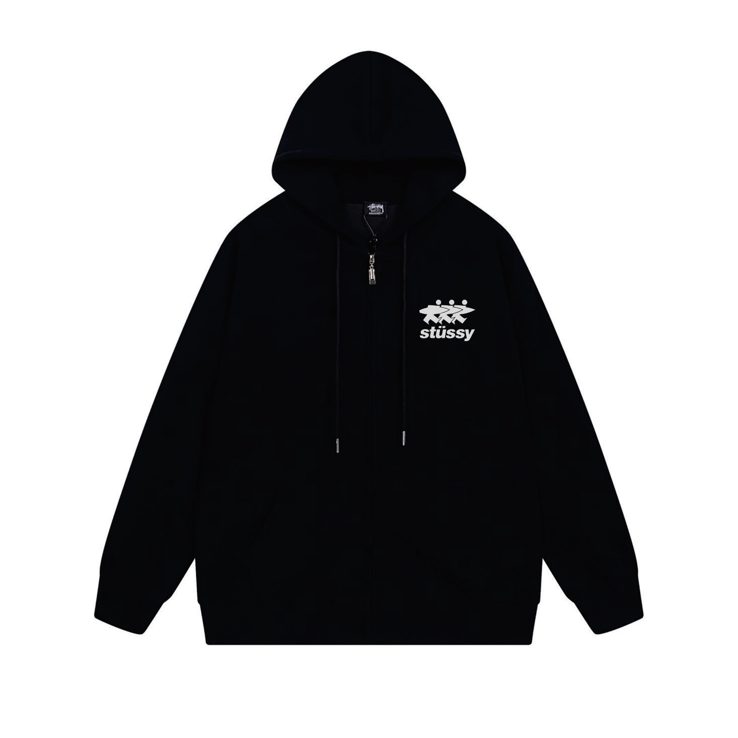 Stussy Three Figures Crown Full-Zip Hoodie