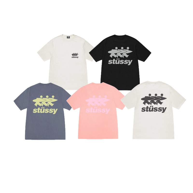 Stussy Three Figures Wordmark T-Shirt