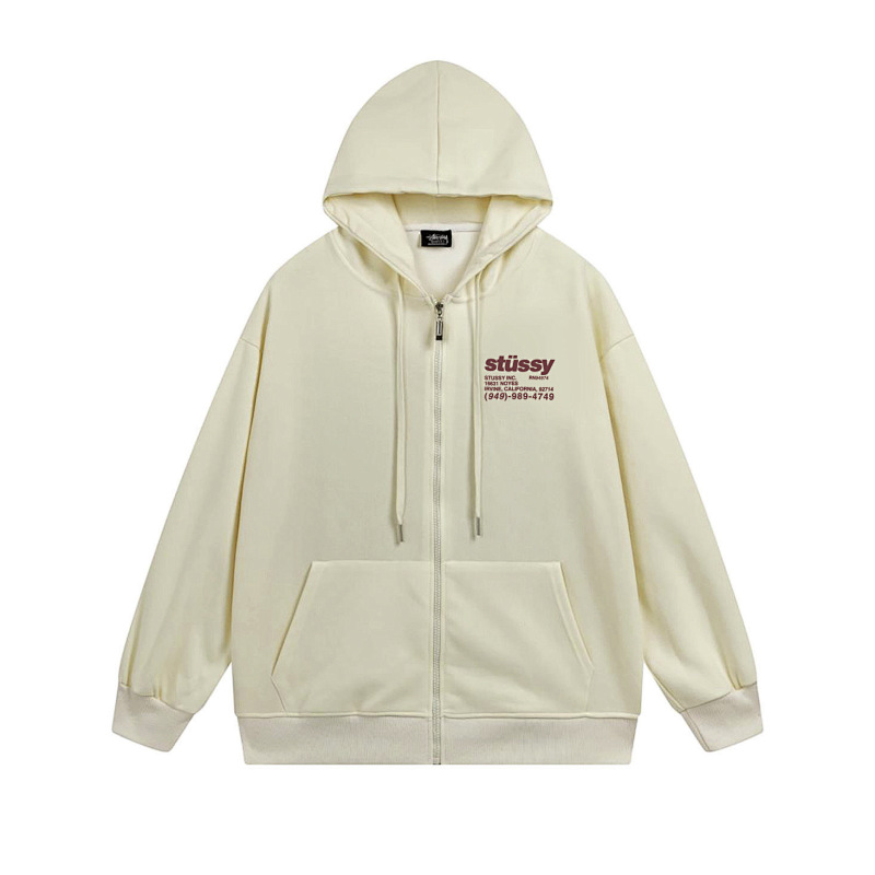 Stussy Tricolor Back Message Full-Zip Hoodie