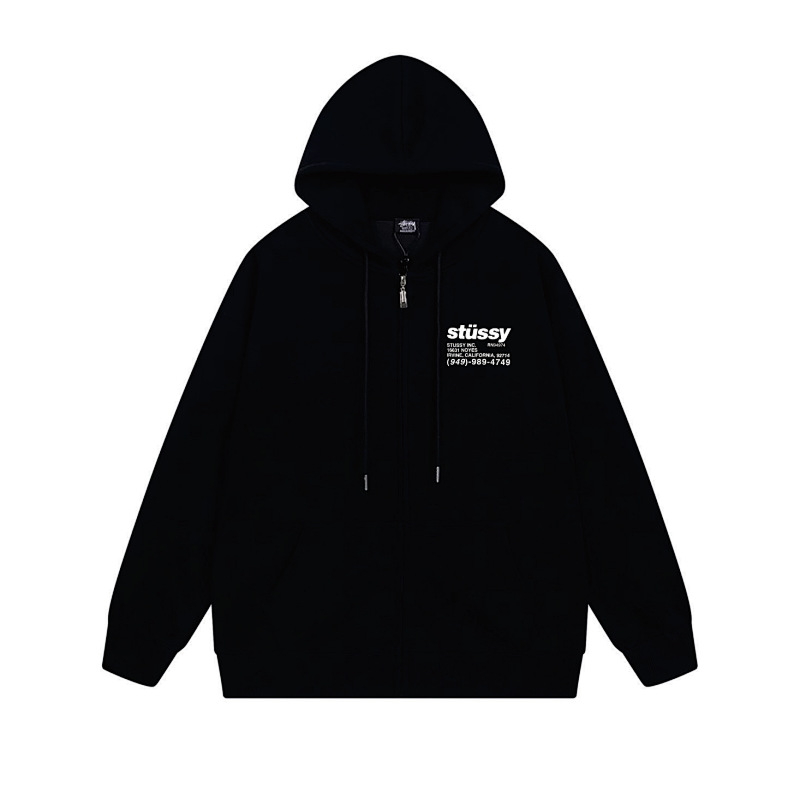 Stussy Tricolor Back Message Full-Zip Hoodie