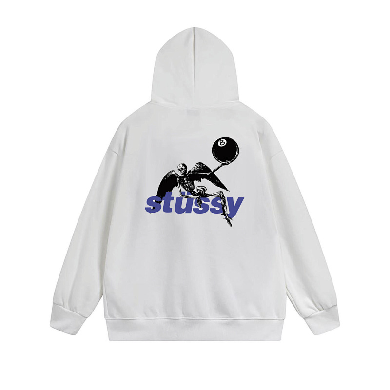 Stussy Tricolor Shadow Logo Full-Zip Hoodie
