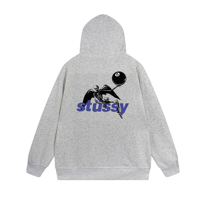Stussy Tricolor Shadow Logo Full-Zip Hoodie