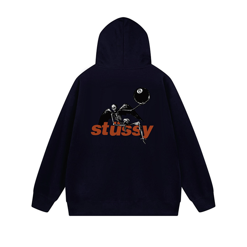 Stussy Tricolor Shadow Logo Full-Zip Hoodie