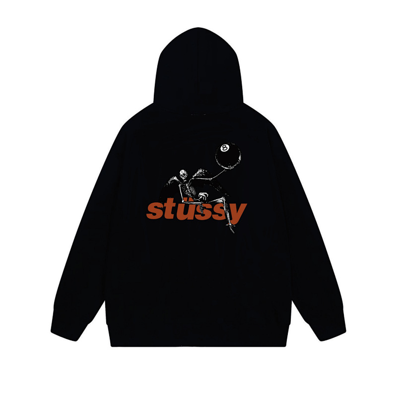 Stussy Tricolor Shadow Logo Full-Zip Hoodie