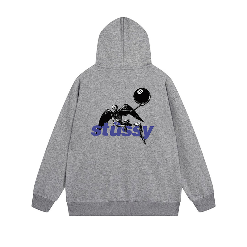 Stussy Tricolor Shadow Logo Full-Zip Hoodie