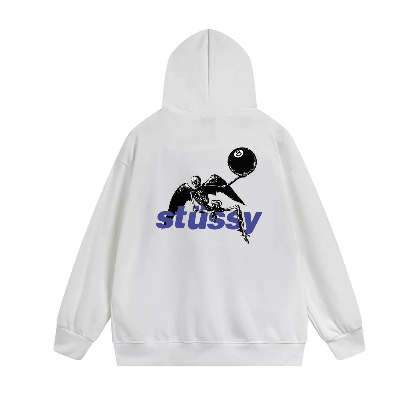 Stussy Tricolor Shadow Logo Full-Zip Hoodie