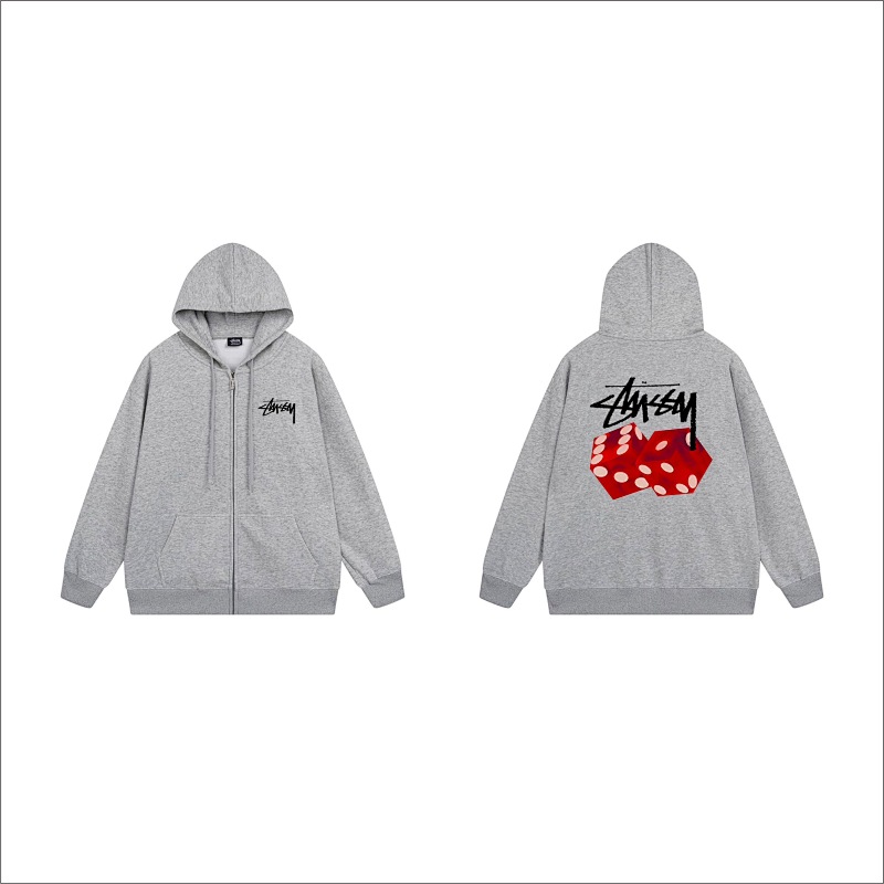 Stussy Triple Color Dice Full-Zip Hoodie