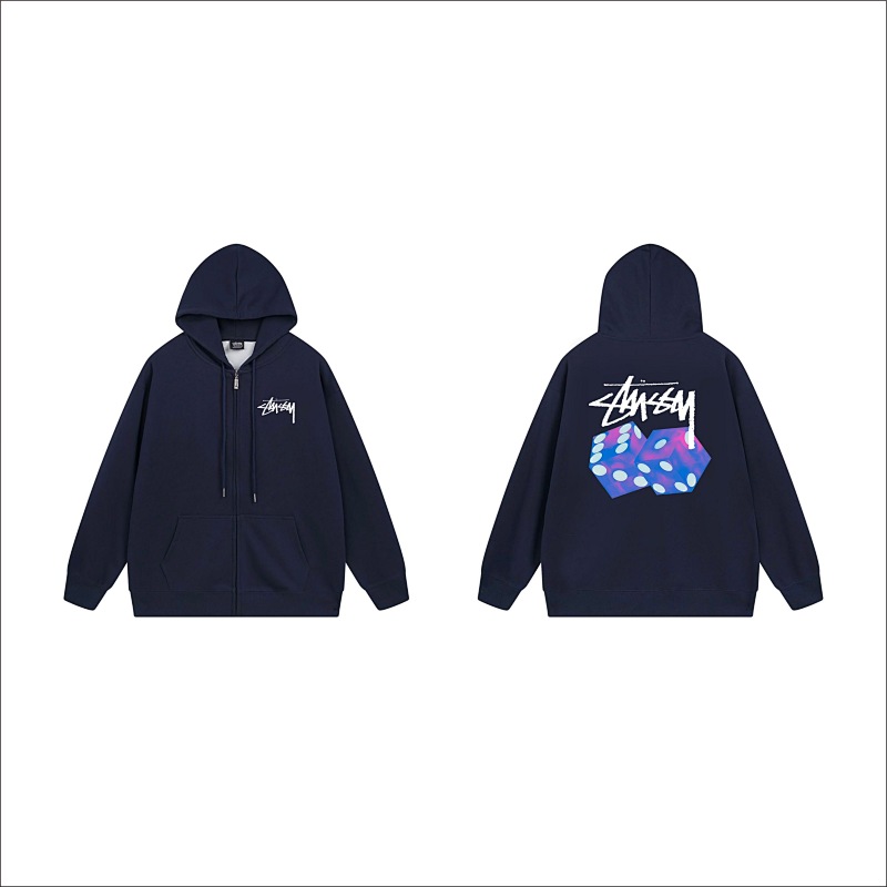 Stussy Triple Color Dice Full-Zip Hoodie