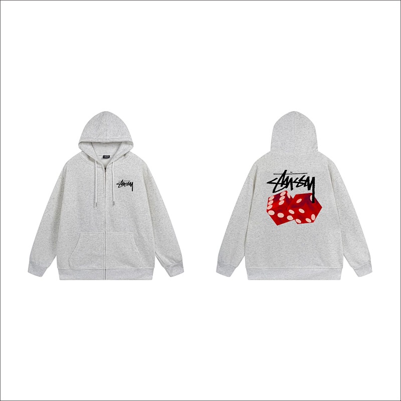 Stussy Triple Color Dice Full-Zip Hoodie