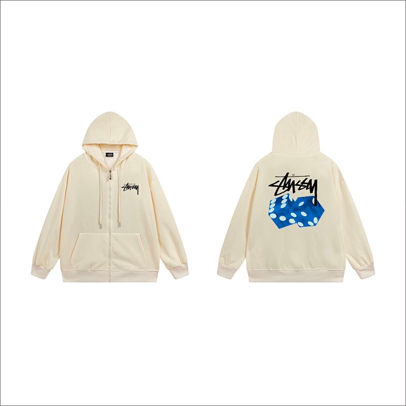 Stussy Triple Color Dice Full-Zip Hoodie