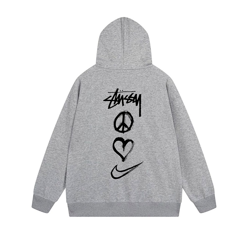 Stussy Triple Heart Eye Full-Zip Hoodie