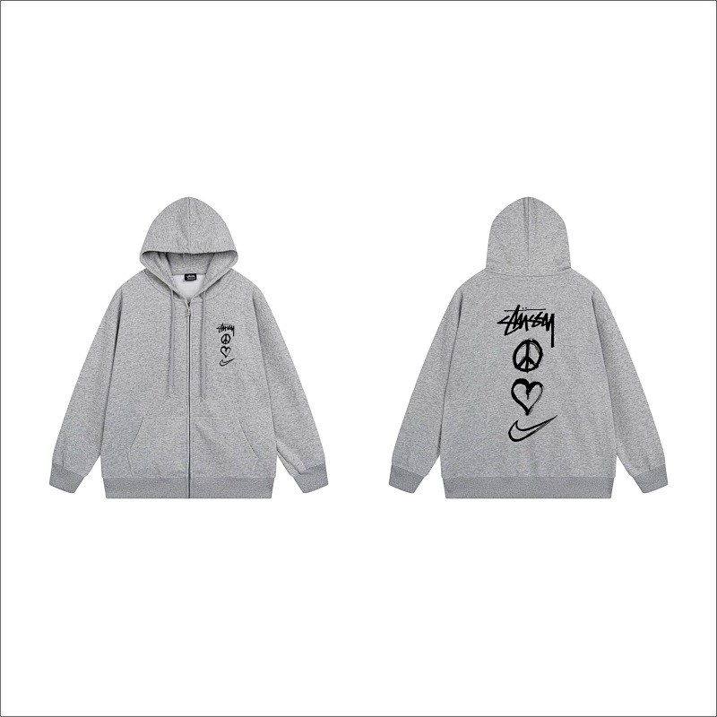 Stussy Triple Heart Eye Full-Zip Hoodie
