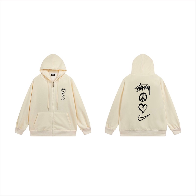 Stussy Triple Heart Eye Full-Zip Hoodie