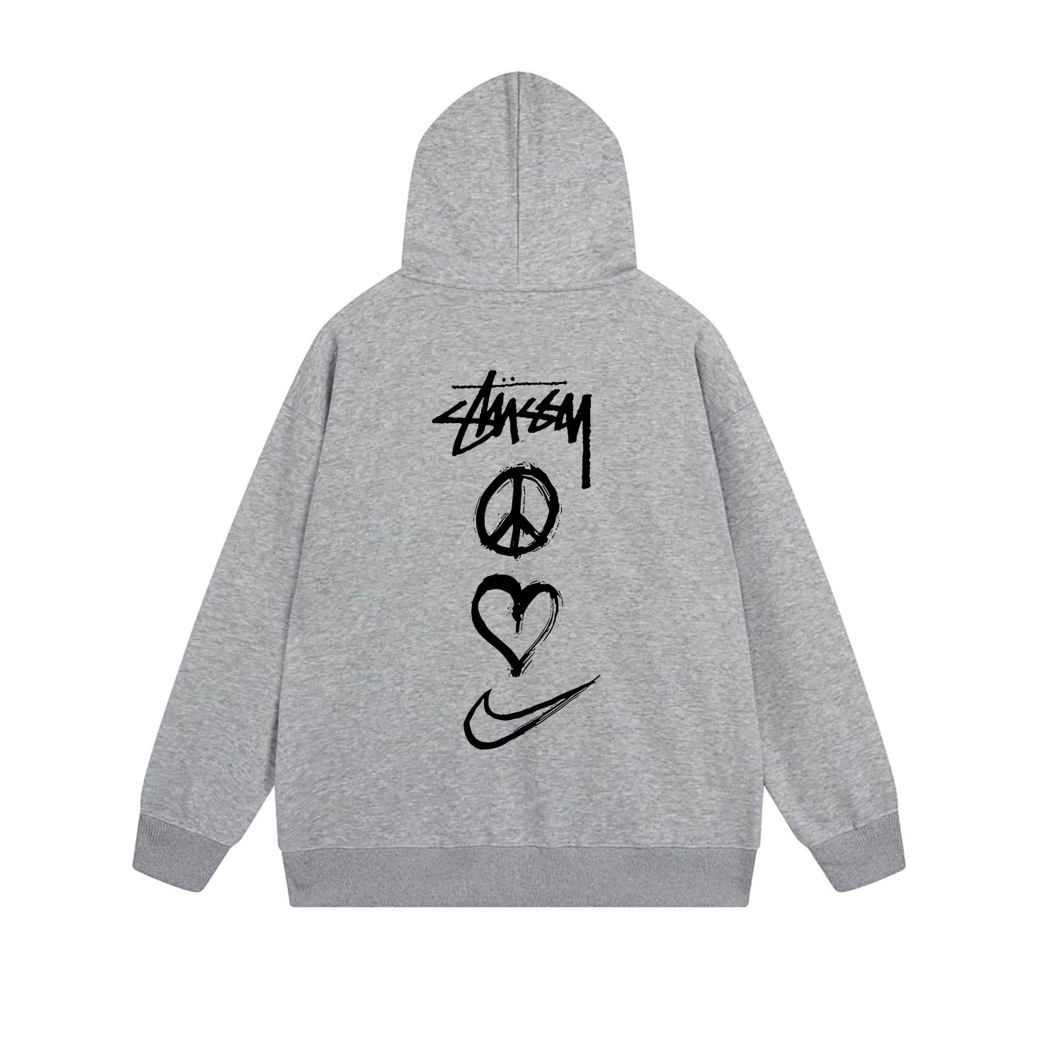 Stussy Triple Heart Eye Full-Zip Hoodie