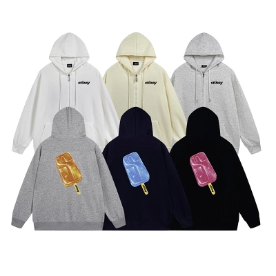 Stussy Triple Popsicle Full-Zip Hoodie 01