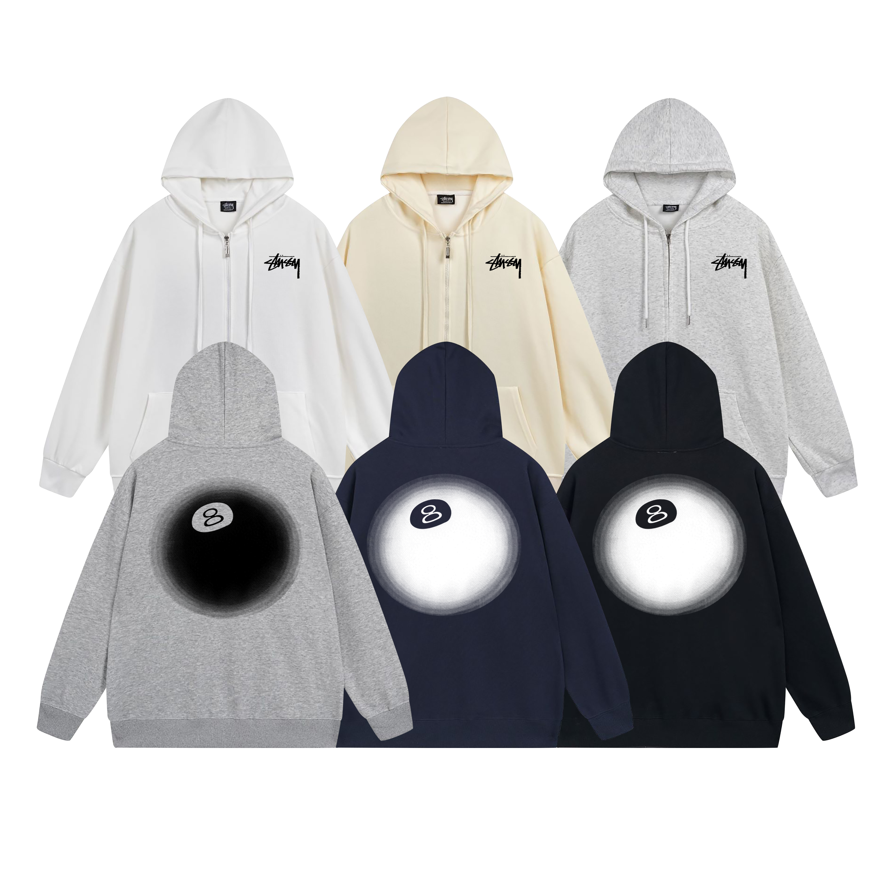 Stussy Triple Yin Yang Orb Pullover Hoodie