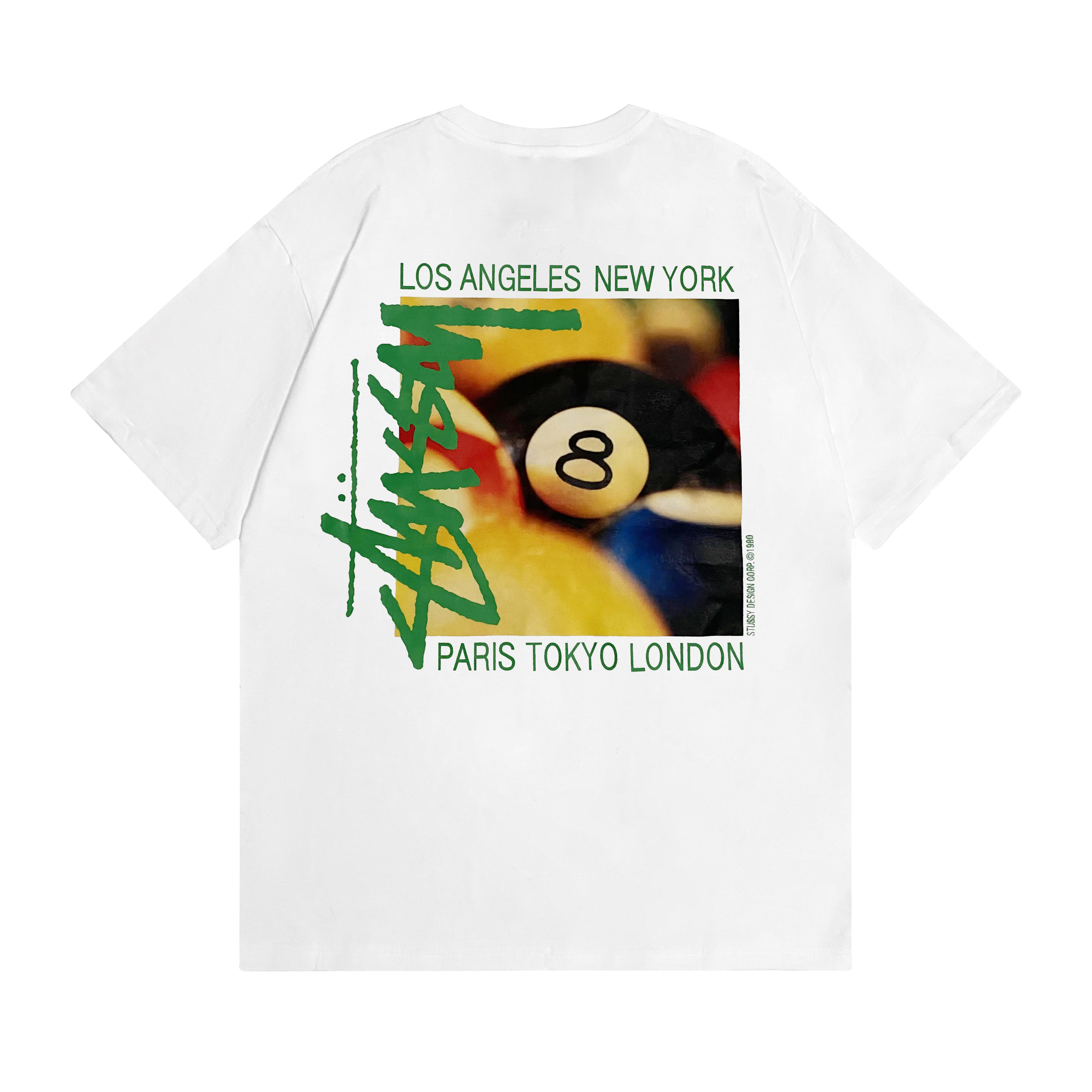 Stussy Tropical 8 Ball Poster T-Shirt