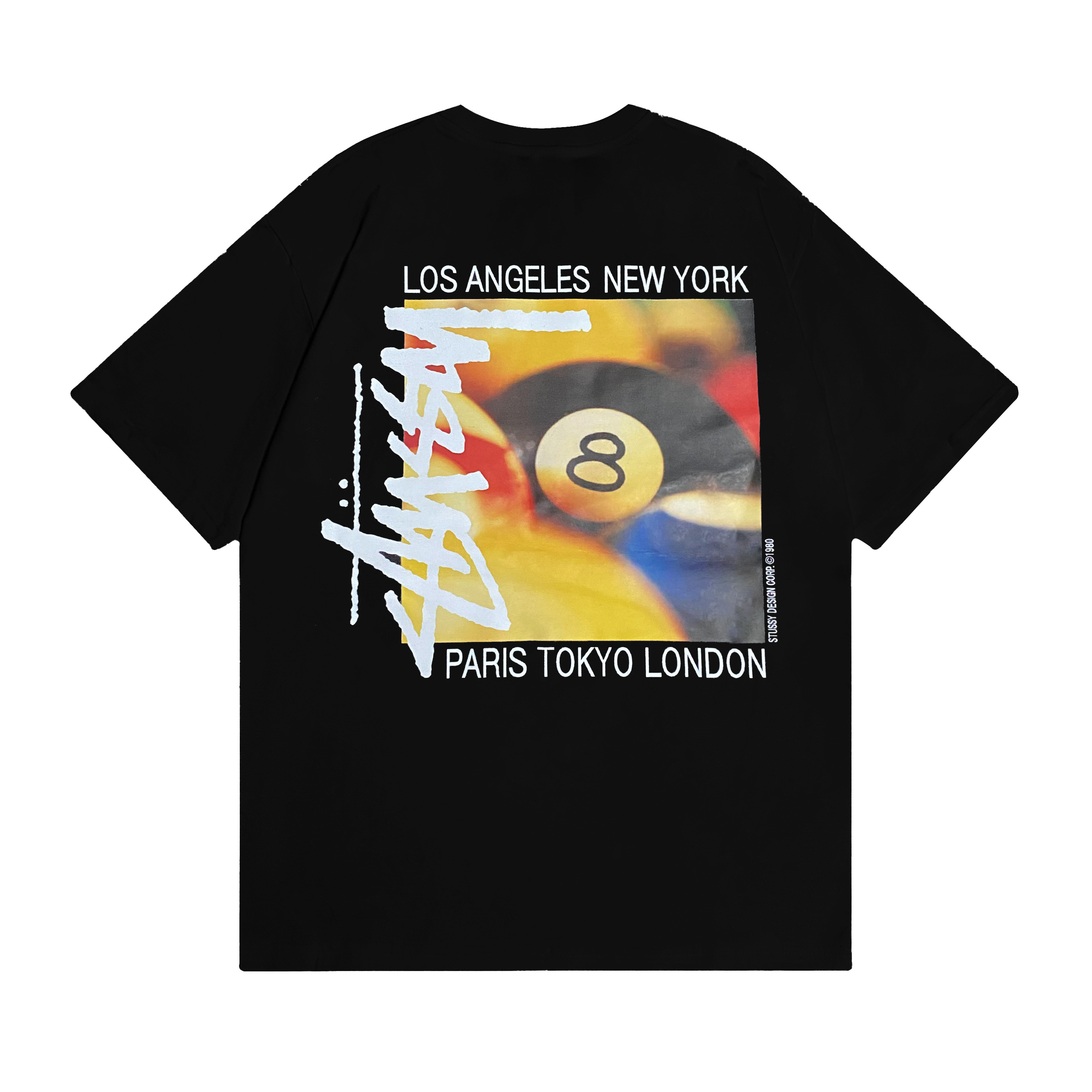 Stussy Tropical 8 Ball Poster T-Shirt