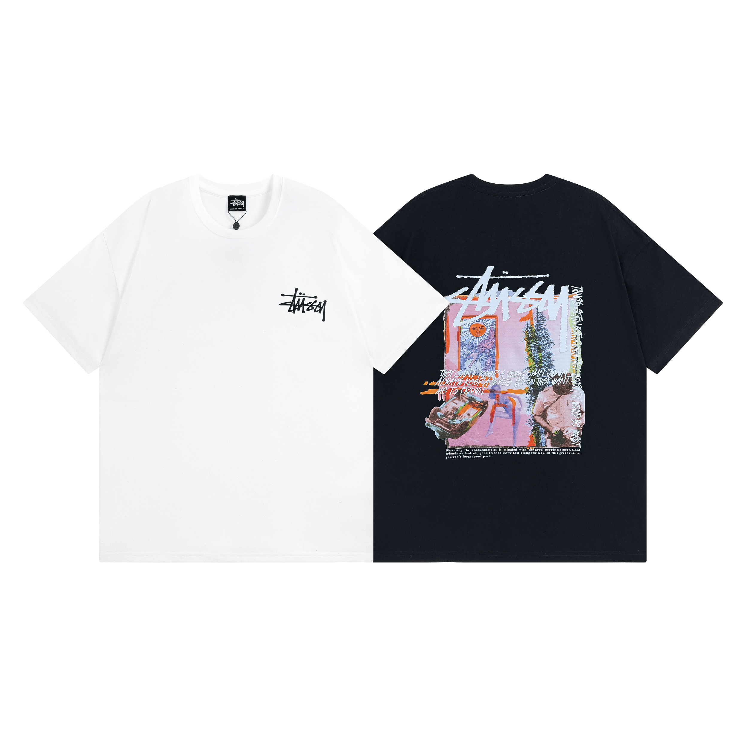 Stussy Tropical Architecture Collage T-Shirt