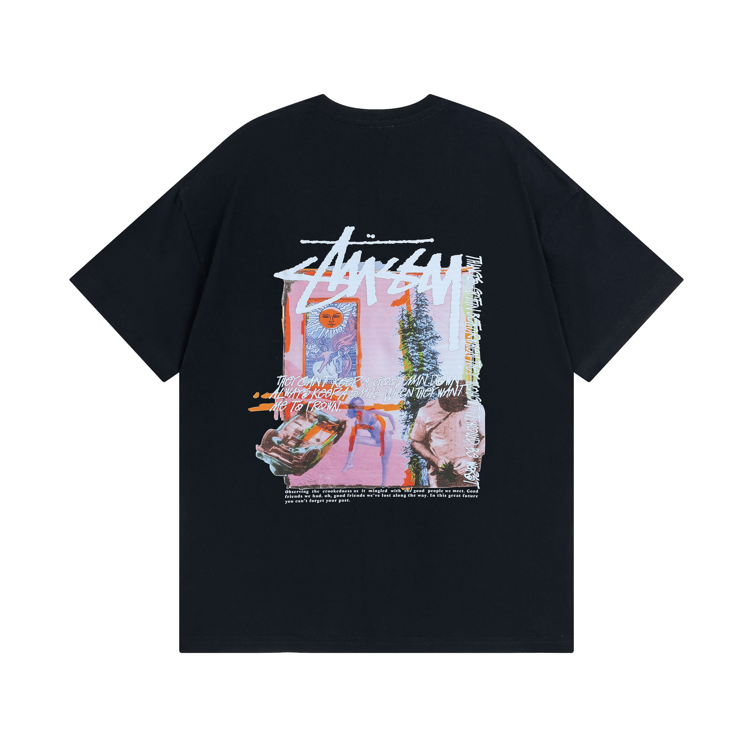 Stussy Tropical Architecture Collage T-Shirt