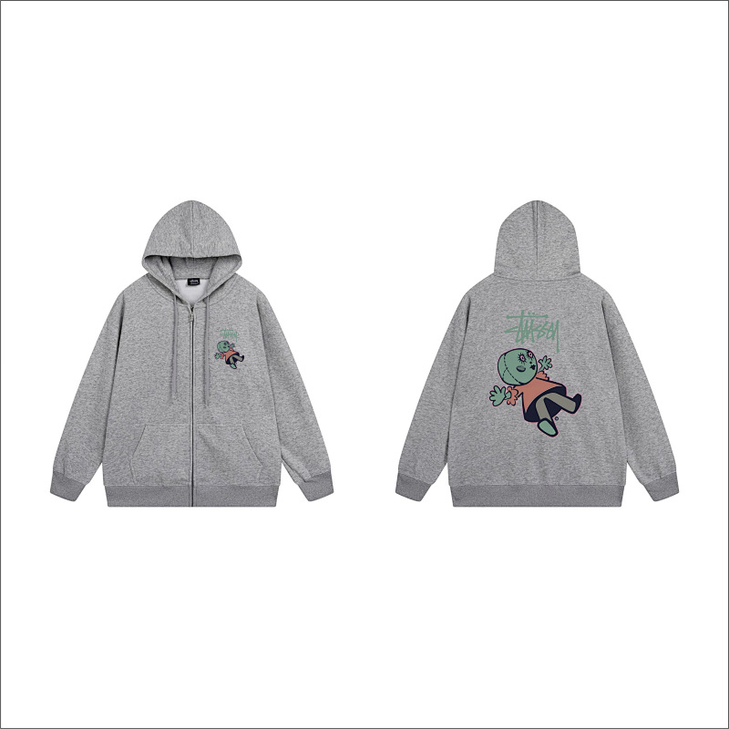 Stussy Tropical Bird Floral Full-Zip Hoodie