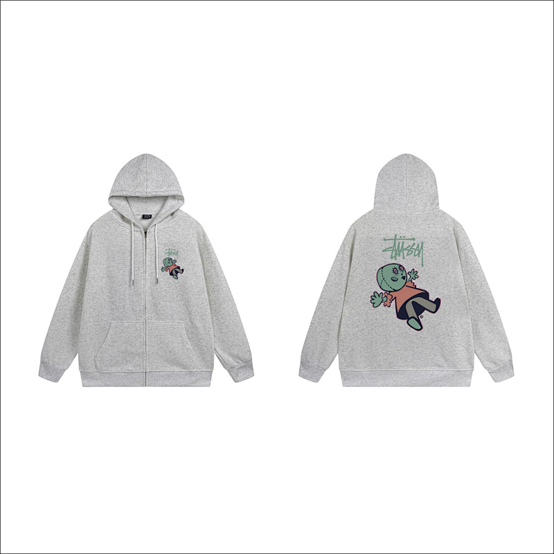Stussy Tropical Bird Floral Full-Zip Hoodie