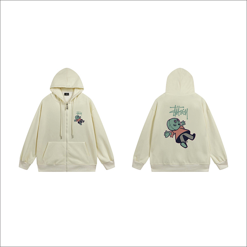 Stussy Tropical Bird Floral Full-Zip Hoodie