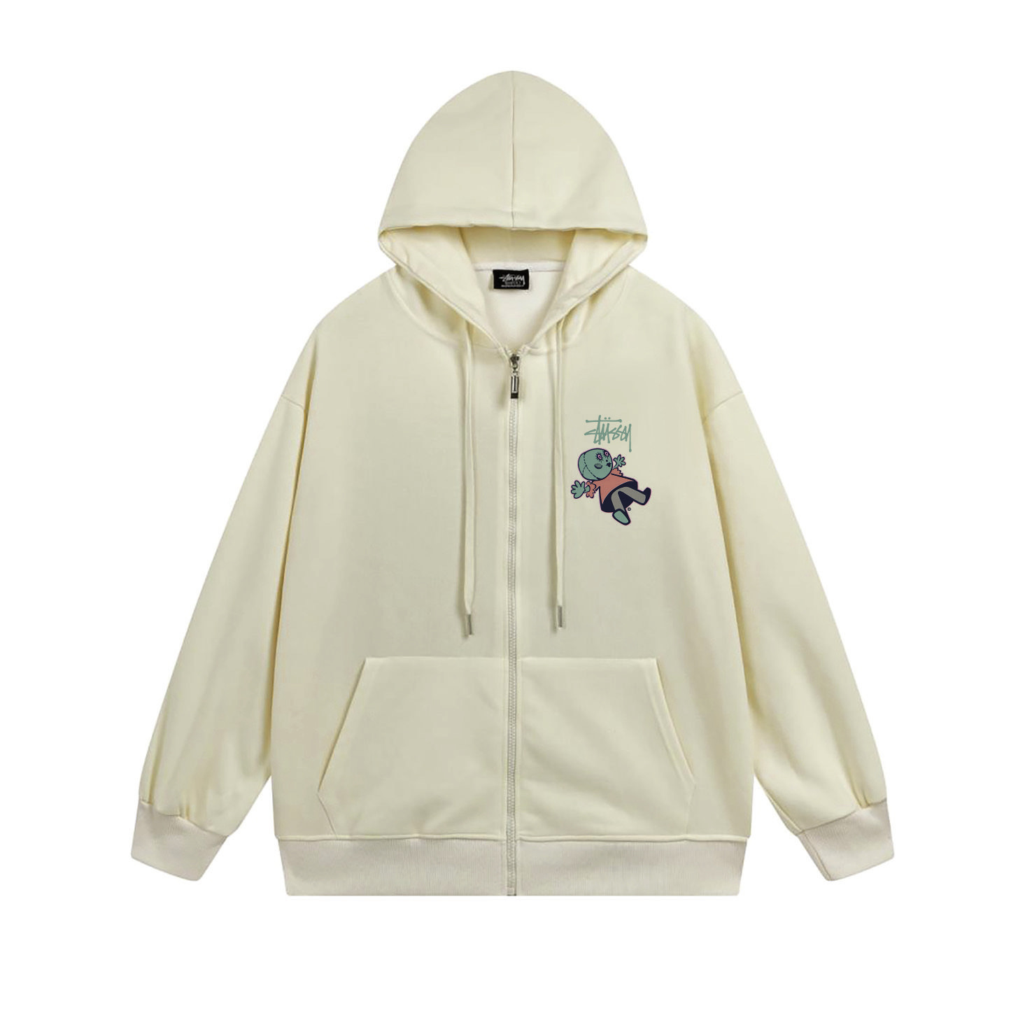Stussy Tropical Bird Floral Full-Zip Hoodie
