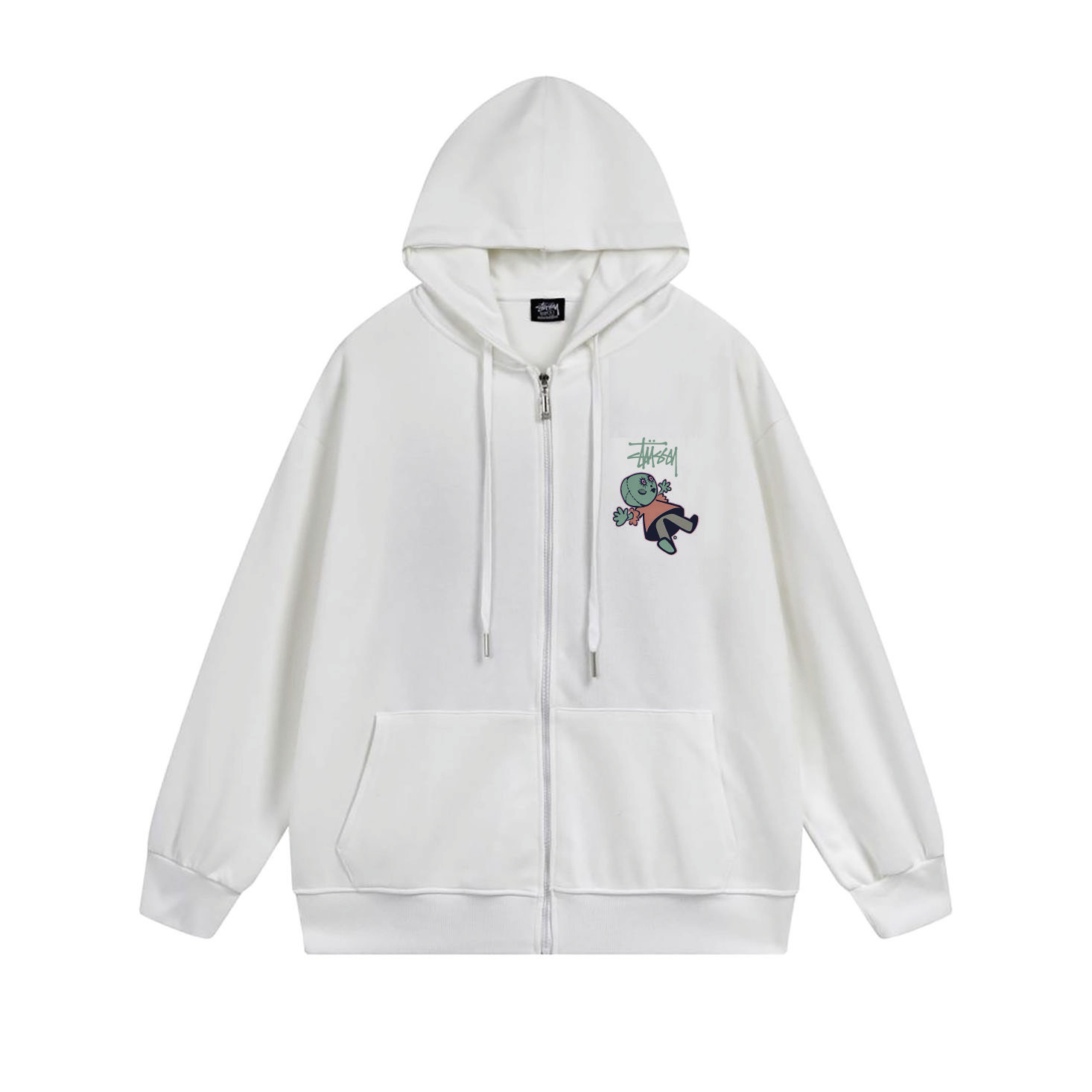 Stussy Tropical Bird Floral Full-Zip Hoodie