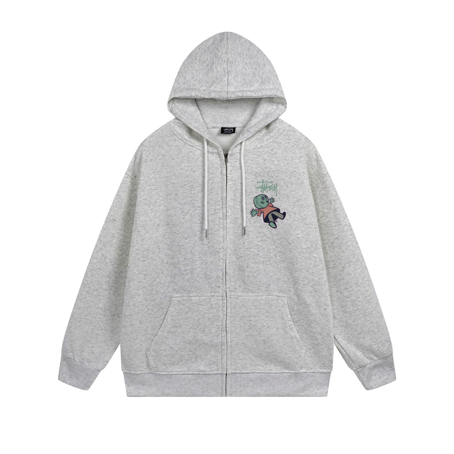 Stussy Tropical Bird Floral Full-Zip Hoodie