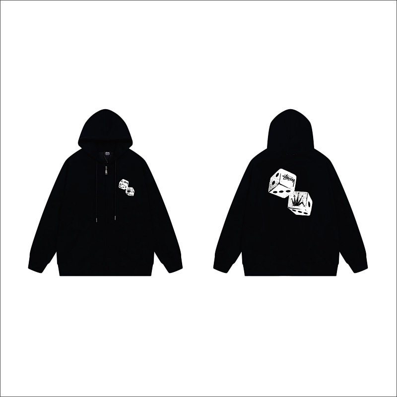 Stussy Tumbling Dice Pair Full-Zip Hoodie
