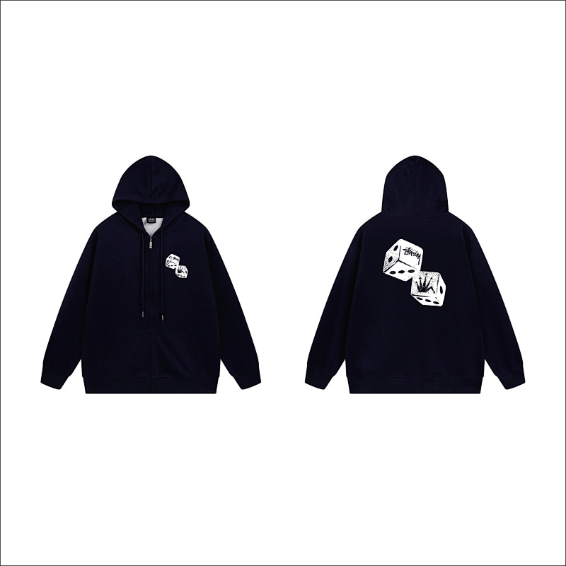 Stussy Tumbling Dice Pair Full-Zip Hoodie