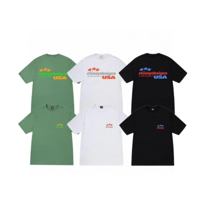 Stussy USA City Chest Logo T-Shirt 01