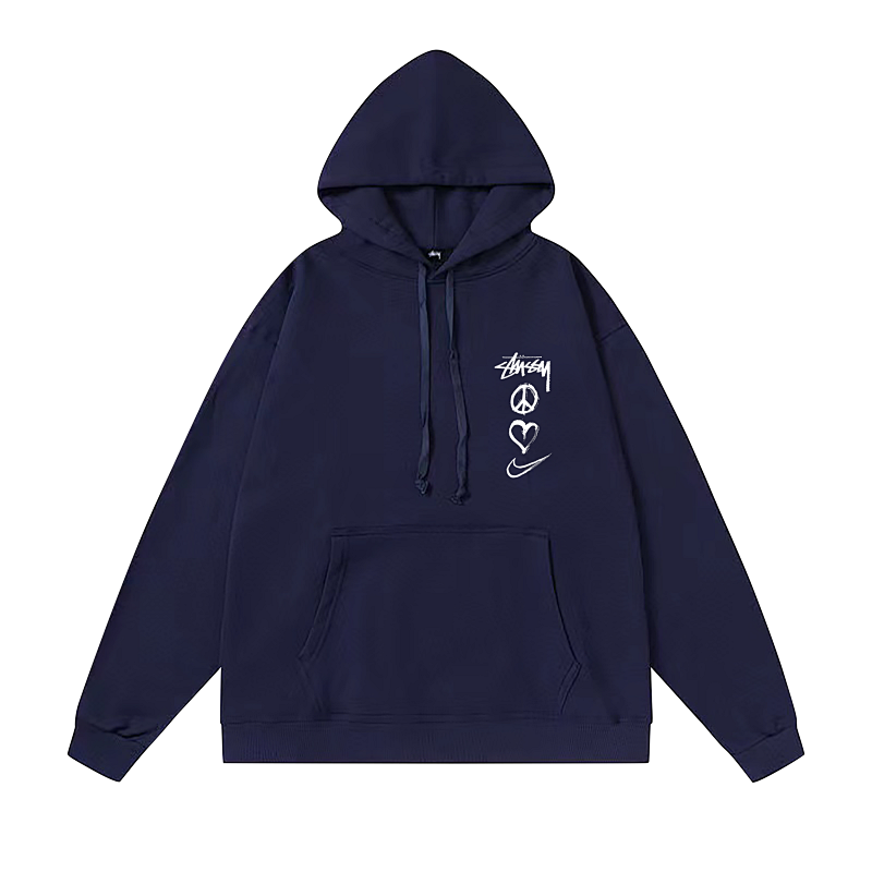 Stussy Vertical 8 Ball Heart Graphic Pullover Hoodie